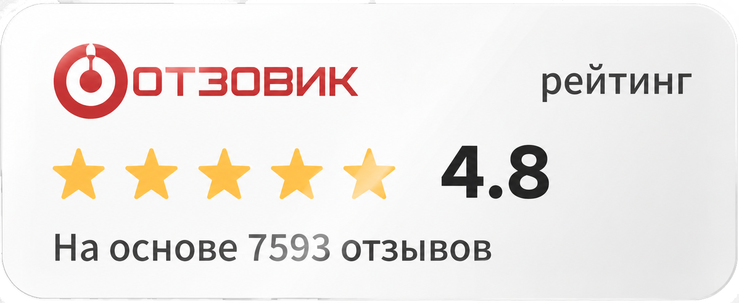 Рейтинг Отзовик 4.8
